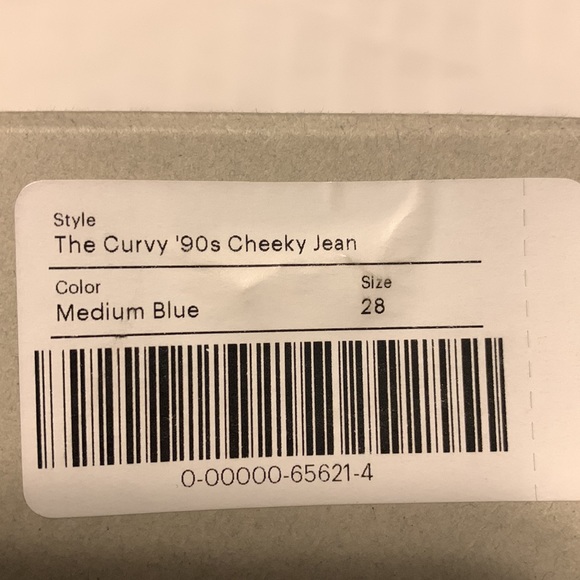 NWT Everlane “The Curvy ‘90s Cheeky Straight Jean”, Size 28 - Picture 6 of 6